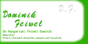 dominik feiwel business card